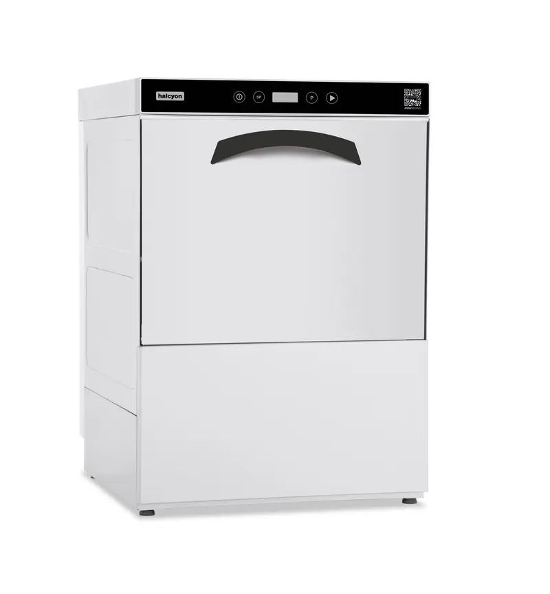 Halcyon AMH550WS 500mm Basket Glasswasher With Drain Pump & Softener