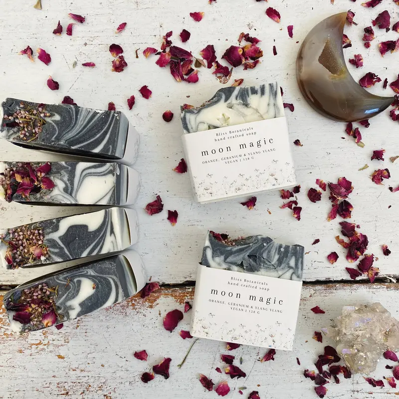 Handcrafted Moon Magic Large Loaf Soap Bar - Orange, Geranium + Ylang Ylang