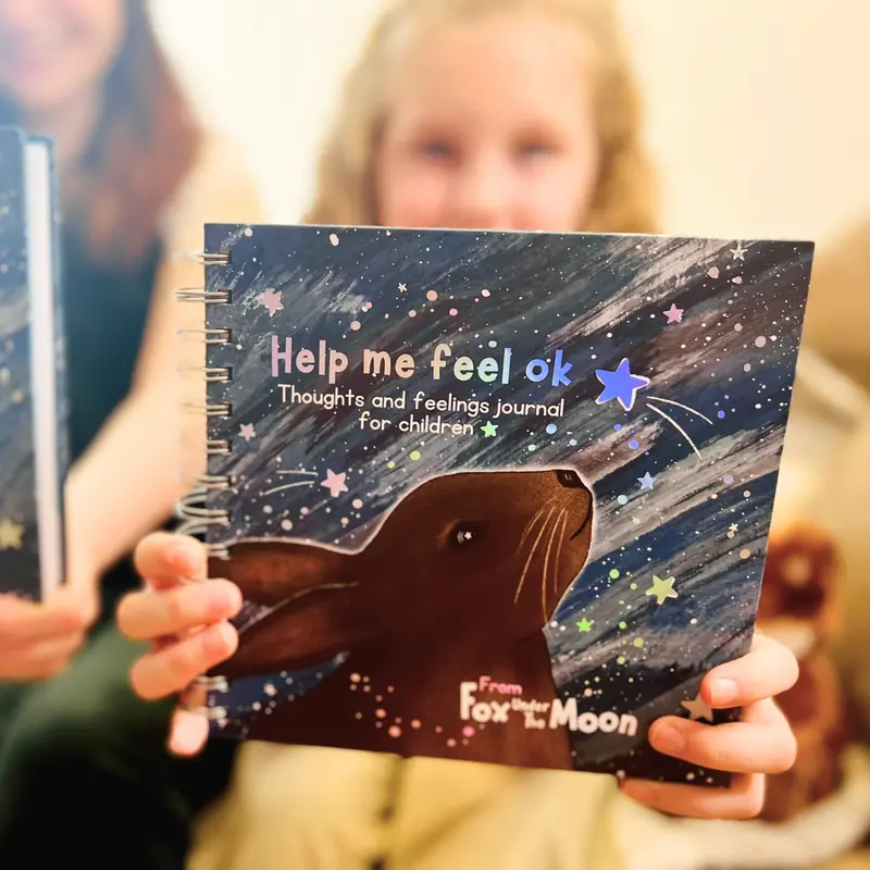 Help Me Feel Ok - Children’s Emotions Journal by Fox Under the Moon