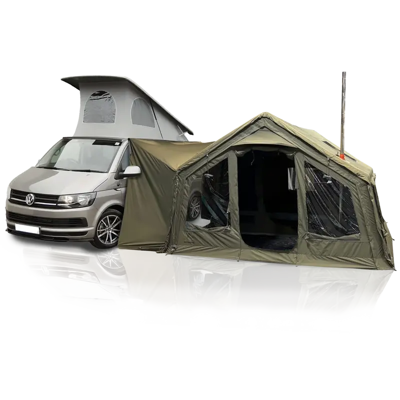 Holawild AirTek Machu Picchu Medium Inflatable Drive Away Campervan Awning – Khaki