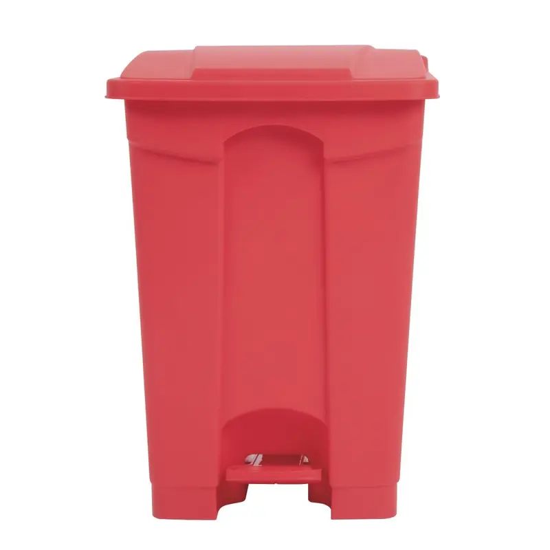 Jantex Kitchen Pedal Bin Red 45Ltr