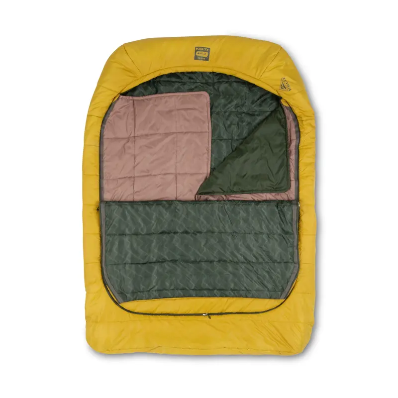 Kelty Tru Comfort Doublewide 20F Sleeping Bag - Olive Oil / Gamescape
