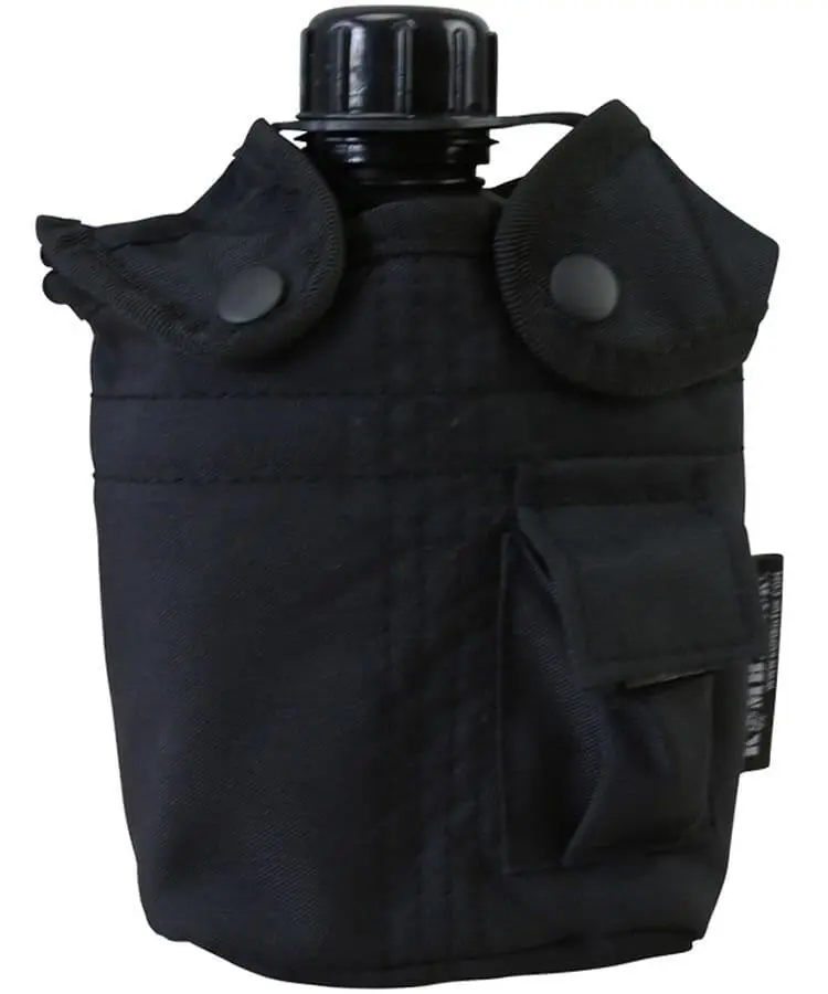 Kombat UK Water Bottle & Pouch - Black