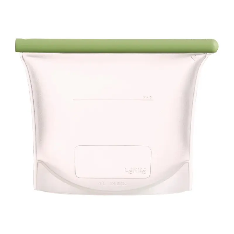 Lekue Reusable Silicone Food Storage Bag 1 Ltr