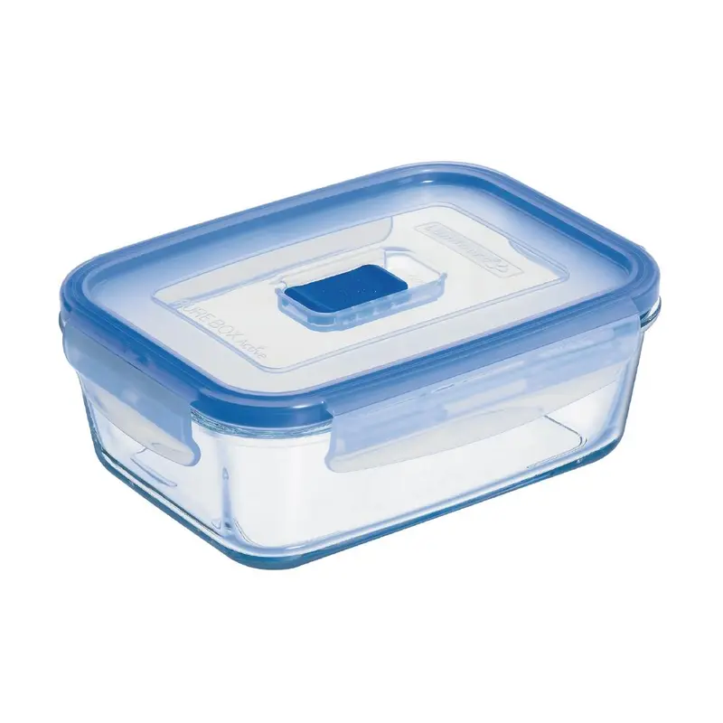 Luminarc Pure Box Active Glass Containers & Lids 190x140mm (Pack of 6)