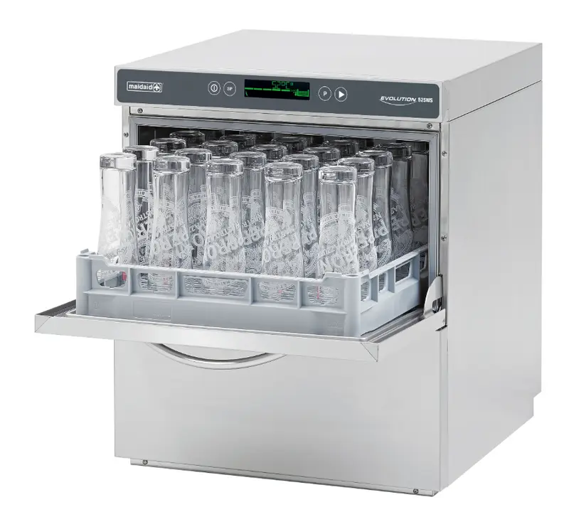 Maidaid Evolution 525 WS Undercounter Glasswasher With Drain Pump & Softener
