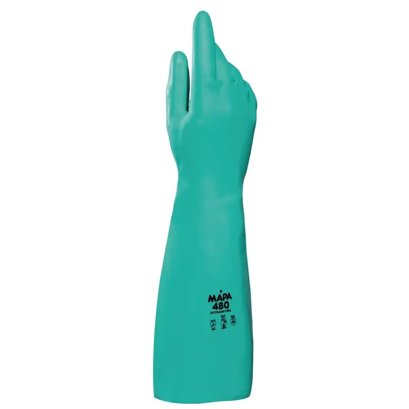 Mapa Ultranitril 480 Ultra Long Chemical Handling Gloves Size 9 Large (One Pair)