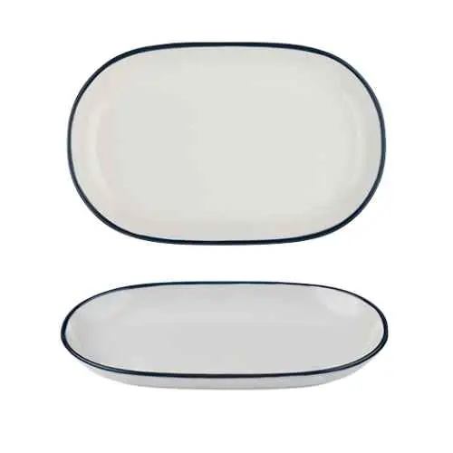 Modest Navy Oval Platter 28 x 18cm / 11" x 7" - Pack of 6
