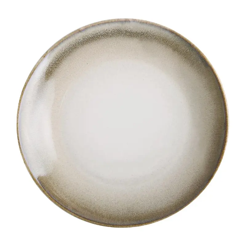 Olympia Birch Coupe Plates Taupe 205mm (6 Pack)