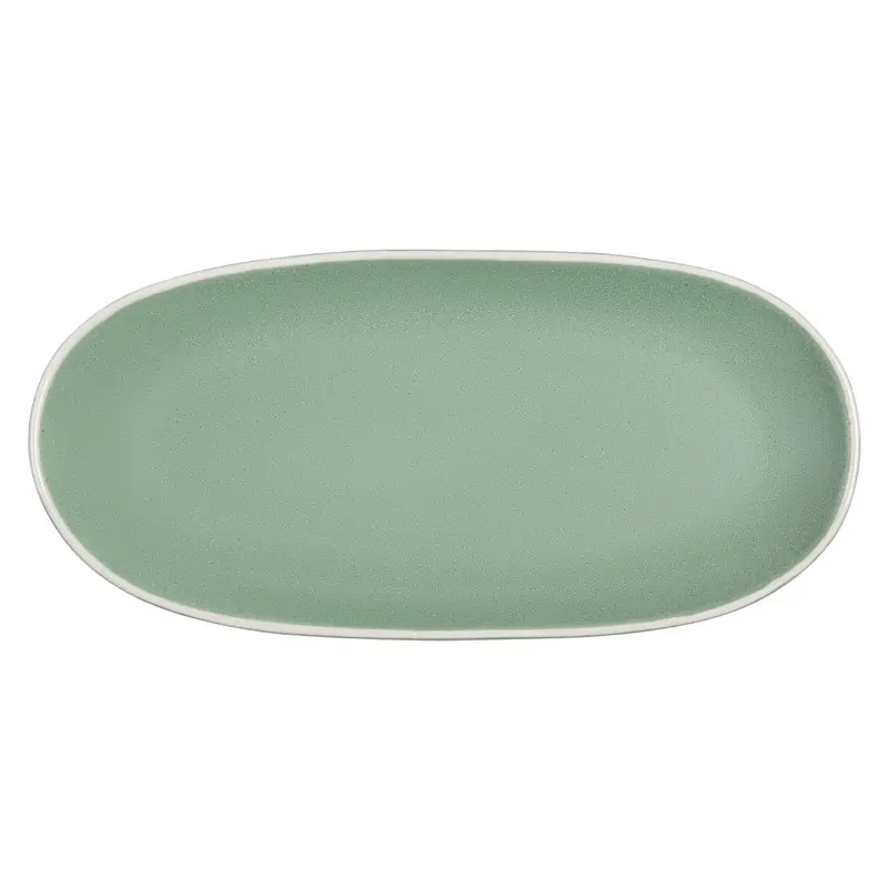 Olympia Chia Oval Plates Green 280x135mm (6 Pack)