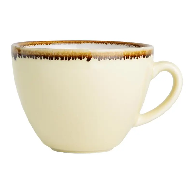 Olympia Kiln Cappuccino Cups Sandstone 230ml (6 Pack)
