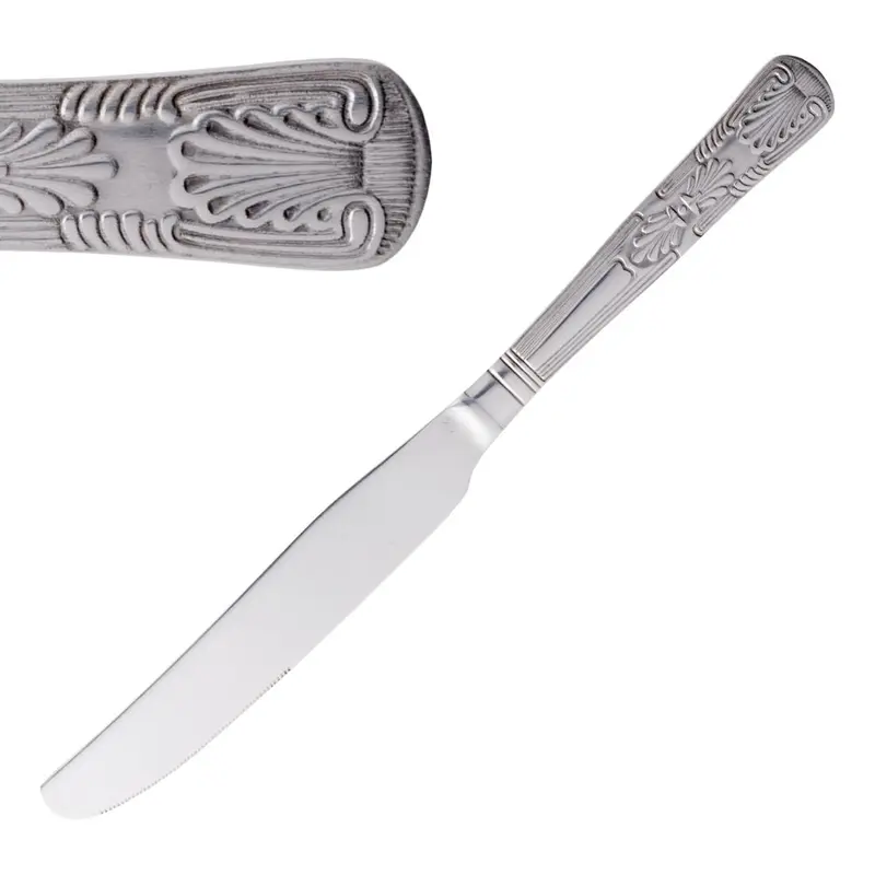 Olympia Kings Solid Handle Table Knife (12 Pack)