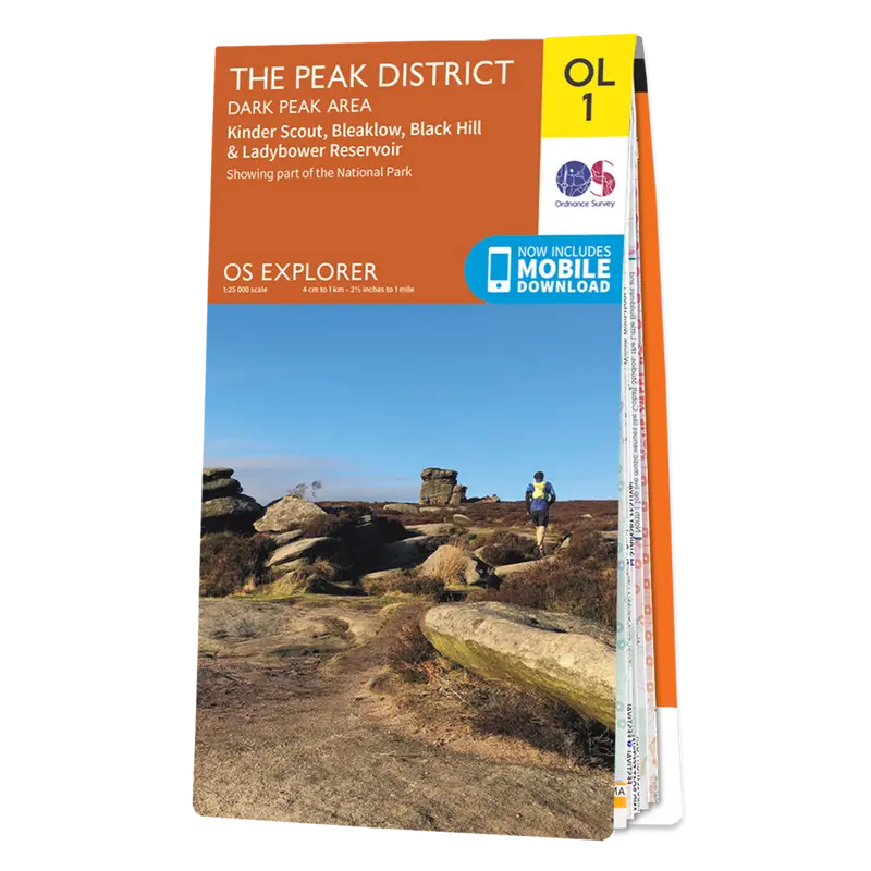 Ordnance Survey Explorer OL1 Map The Peak District
