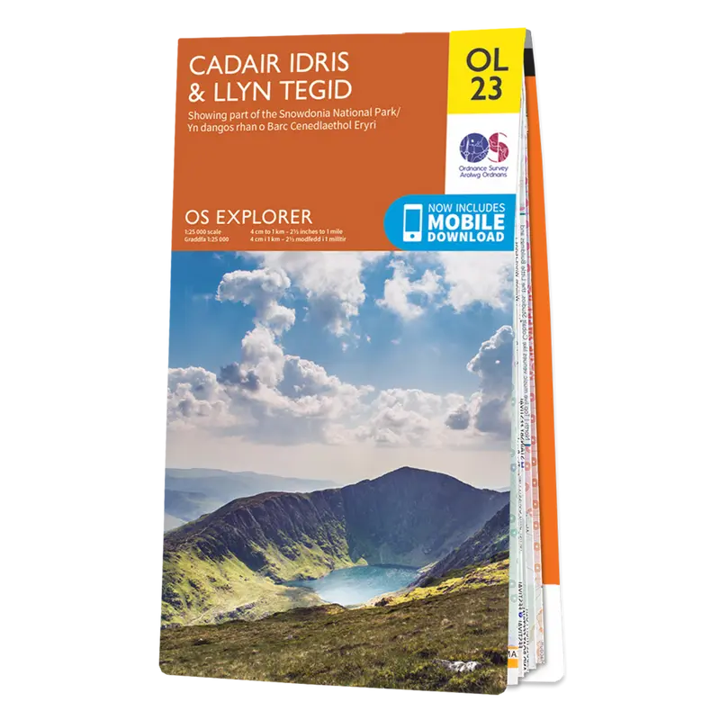 Ordnance Survey Explorer OL23 Map Cadair Idris &  Llyn Tegid (Bala Lake)