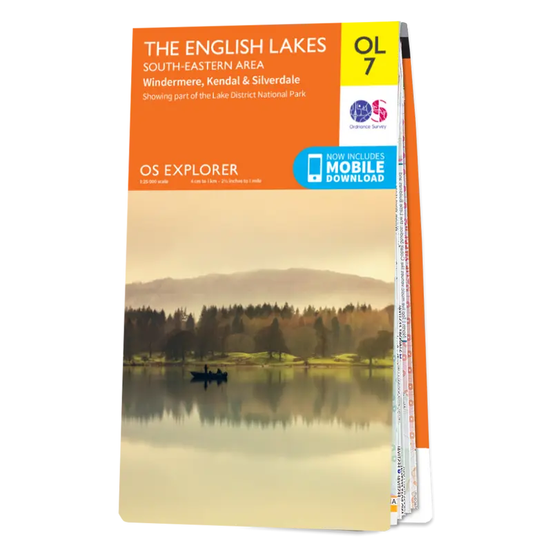 Ordnance Survey Explorer OL7 Map The English Lakes South Eastern Area