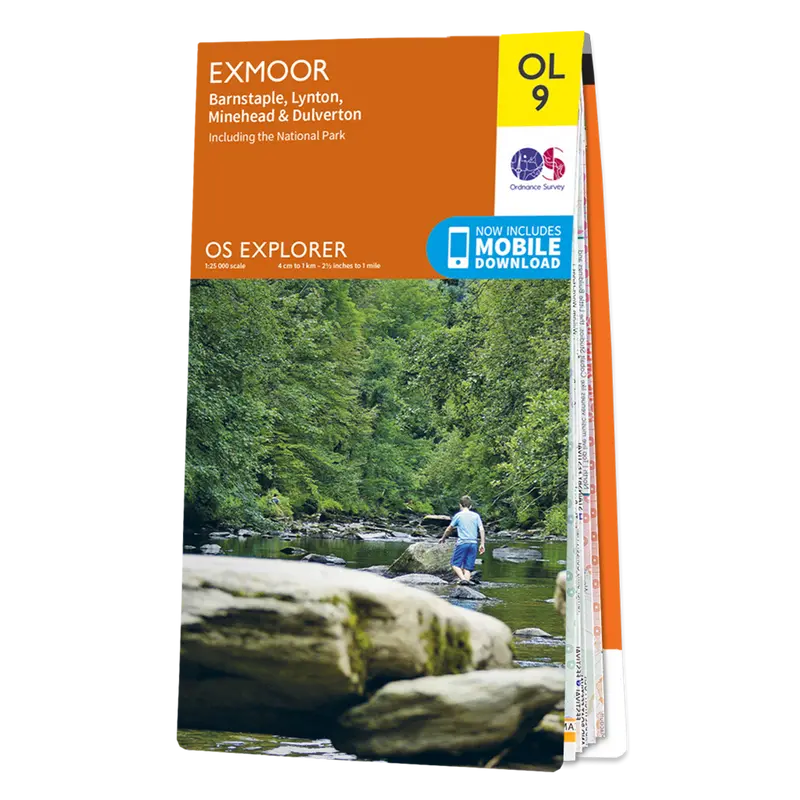 Ordnance Survey Explorer OL9 Map Exmoor