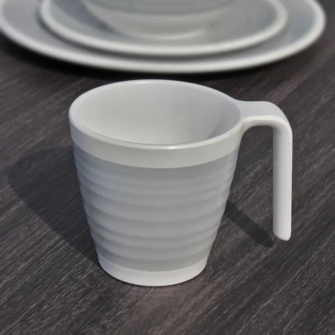 Outdoor Revolution Premium Melamine Mug Set Pastel Grey