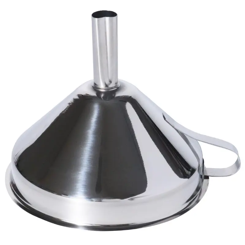 PME Stainless Steel Funnel 129mm with Mesh Filter