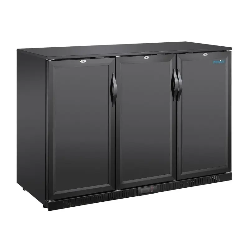 Polar G-Series Back Bar Cooler with 3 Solid Doors 320Ltr