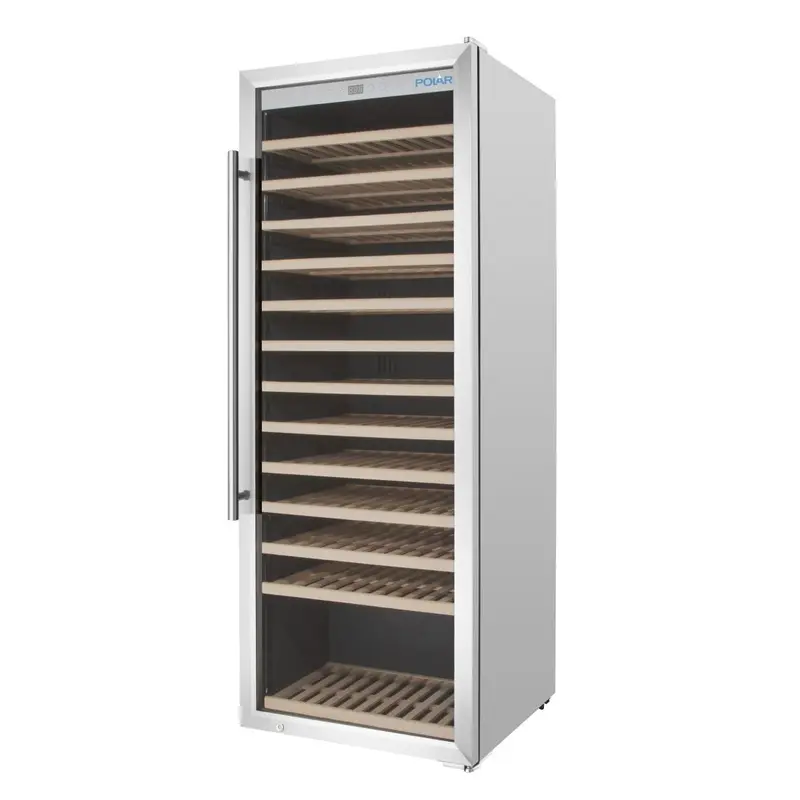 Polar G-Series Single Zone Wine Fridge Stainless Steel 137 Bottles