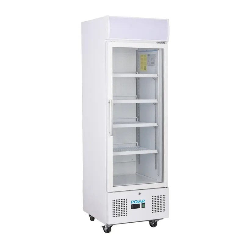 Polar G-Series Upright Display Fridge 218Ltr