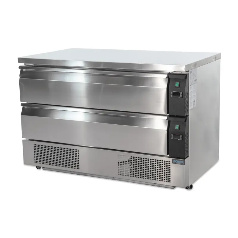 Polar U-Series Double Drawer Dual Temperature Counter Fridge Freezer 6xGN 1/1