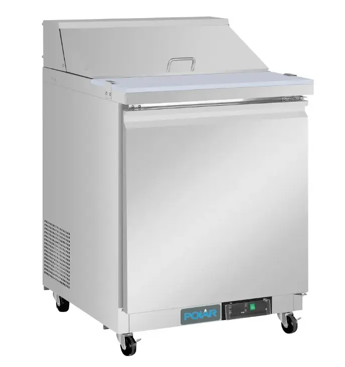 Polar U-Series Single Door Mega Top Prep Counter Fridge 154Ltr