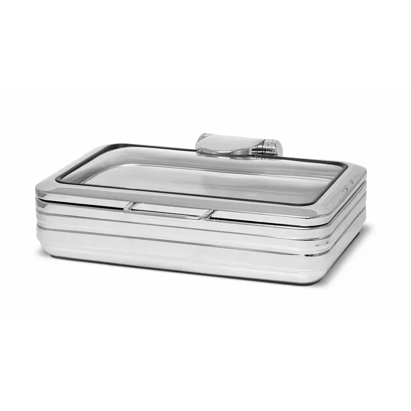 Pujadas Rectangular 1/1 GN Glass-Top Chafing Dish