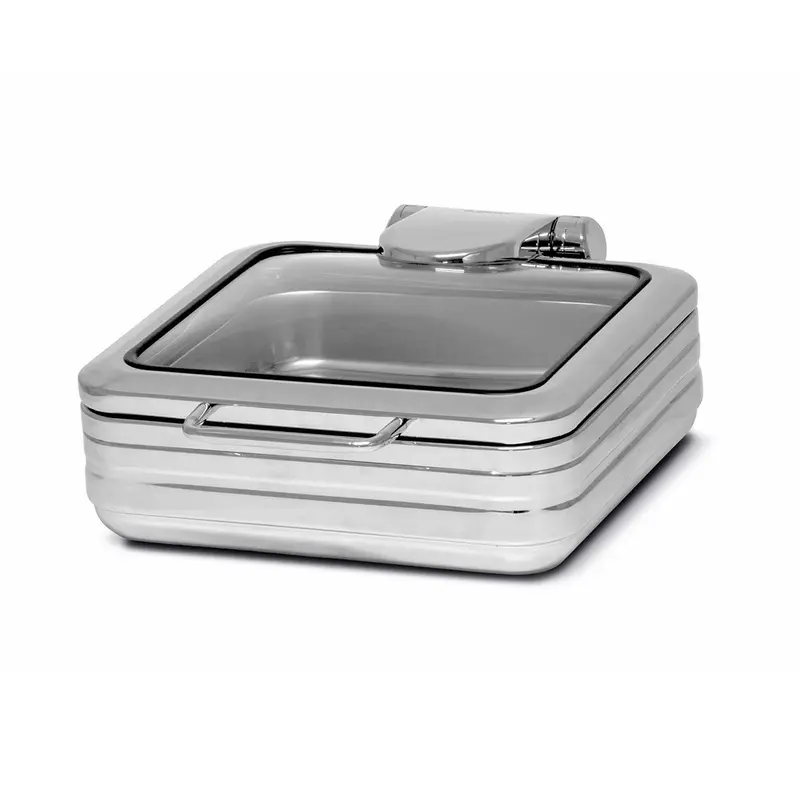 Pujadas Square Glass-Top Chafing Dish