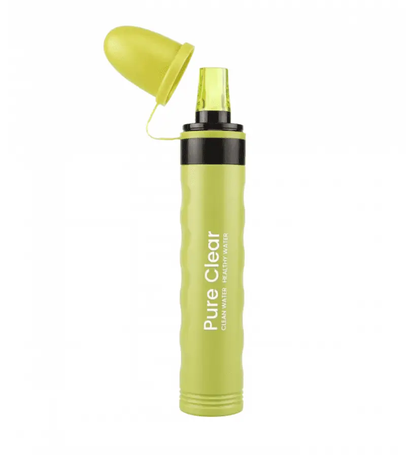 Pure Clear Life Filter Survival Straw - Green
