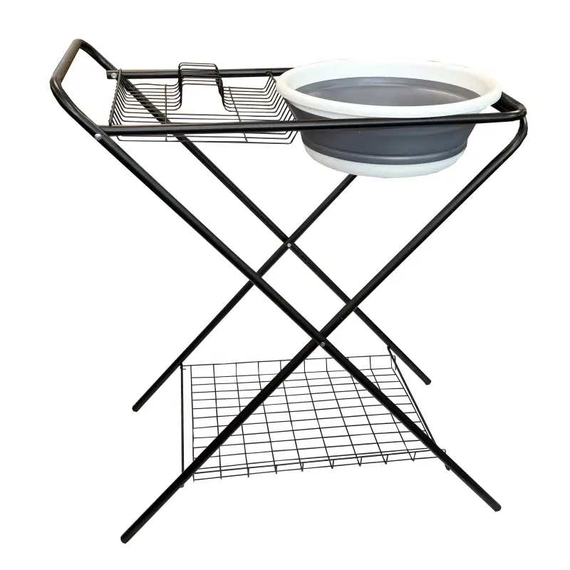 Quest Chudleigh Camping Washing Up Stand with Bowl