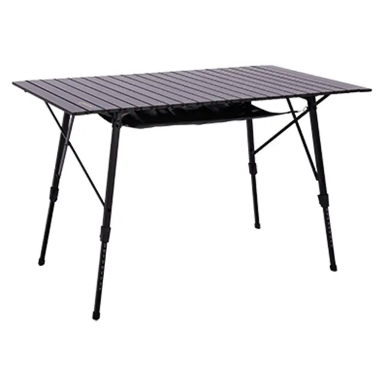 Quest Colliford Slatted Lightweight Camping Table Black