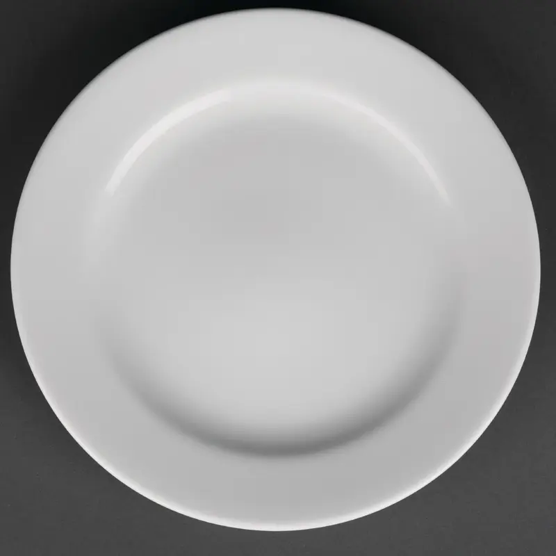Royal Porcelain Classic White Wide Rim Plates 210mm (Pack of 12)