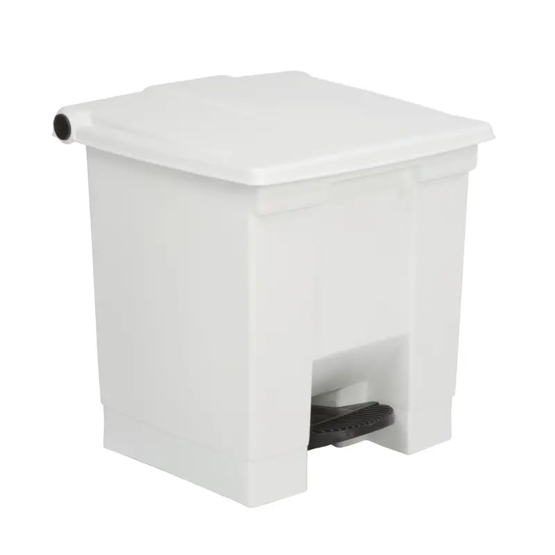 Rubbermaid Step-On Pedal Bin White 30.5Ltr