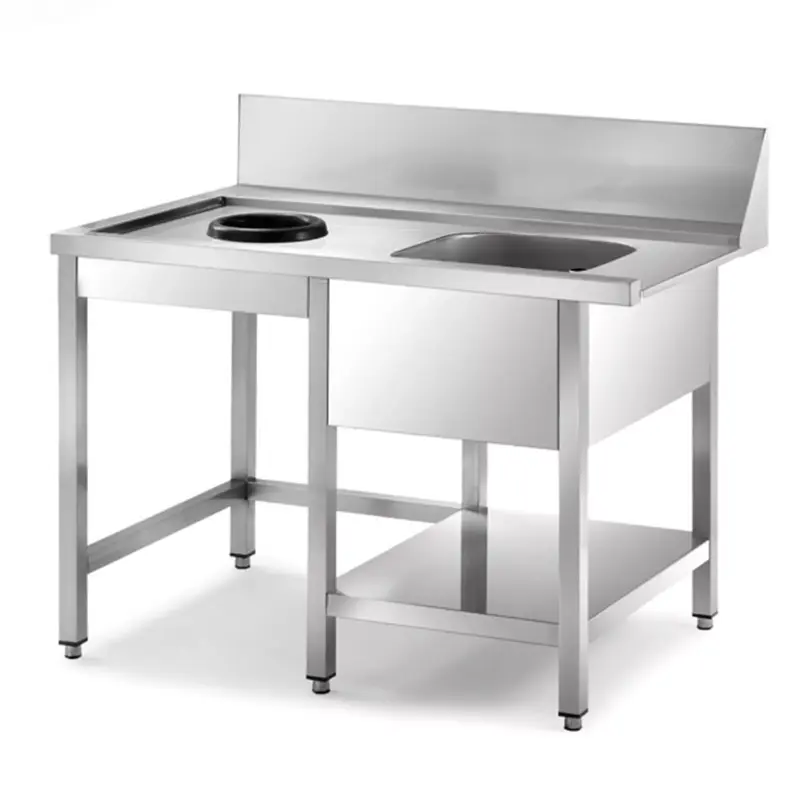 Sammic Prewashing tables for pass-through and rack conveyor dishwashers