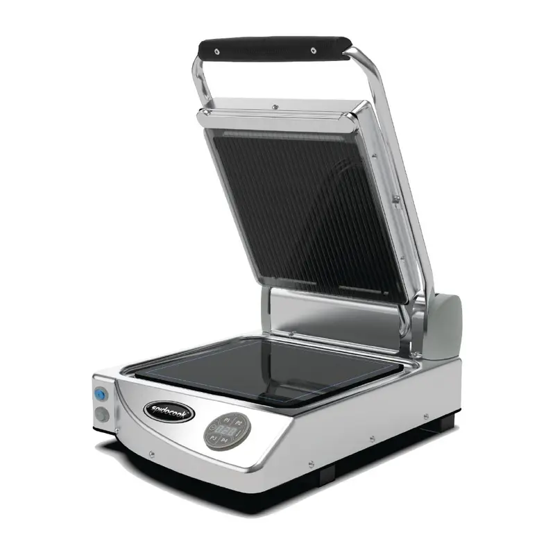 Spidocook Spidoglass Single Contact Grill Digital Ribbed/Smooth