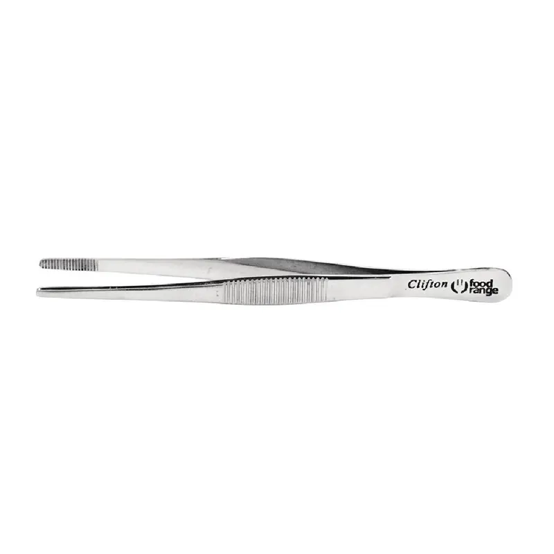 Stainless Steel Round Tip Micro Tweezers 160mm