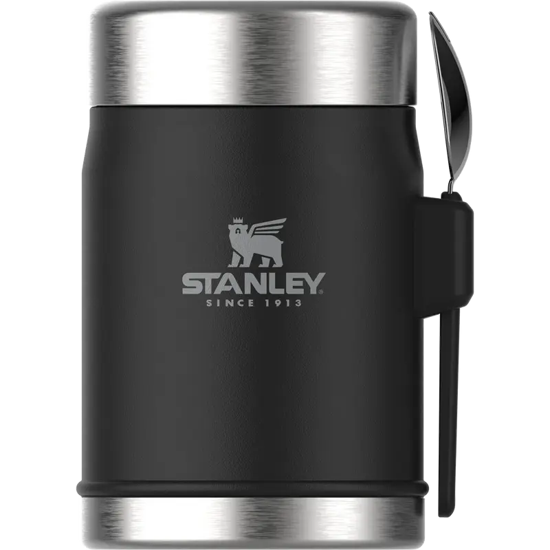 Stanley Legendary Food Jar & Spork 0.4L Matt Black Pebble