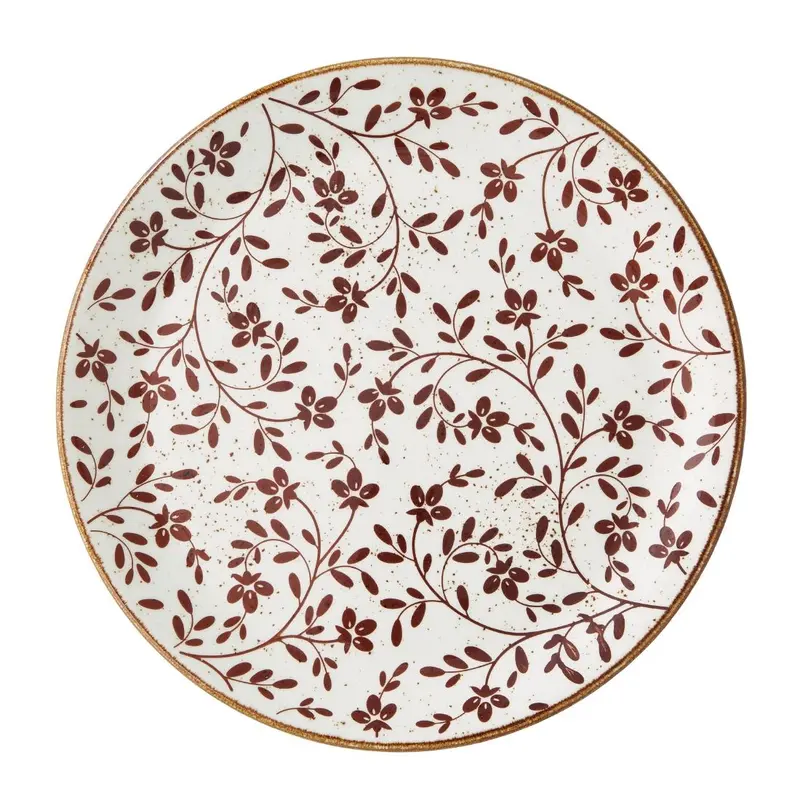 Steelite Performance Flora Coupe Plates Brown 280mm (Pack of 12)