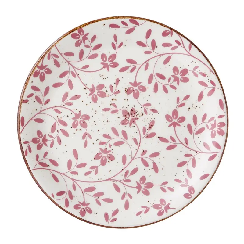 Steelite Performance Flora Coupe Plates Pink 202mm (Pack of 12)
