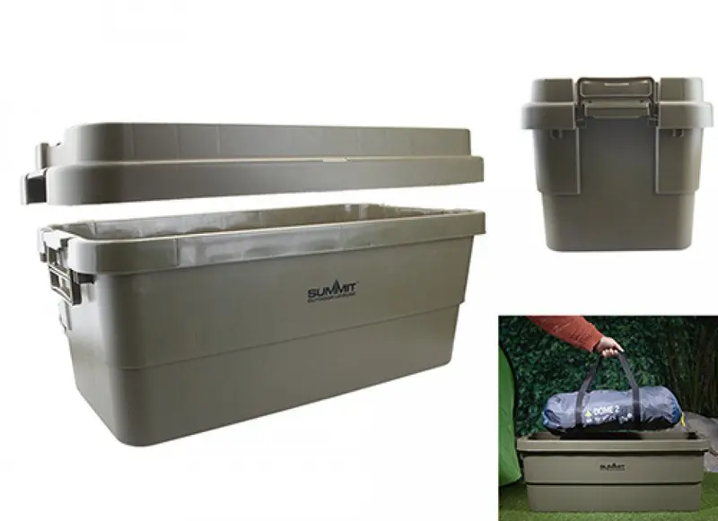 Summit Camping Storage Box with Carry Handles 70L