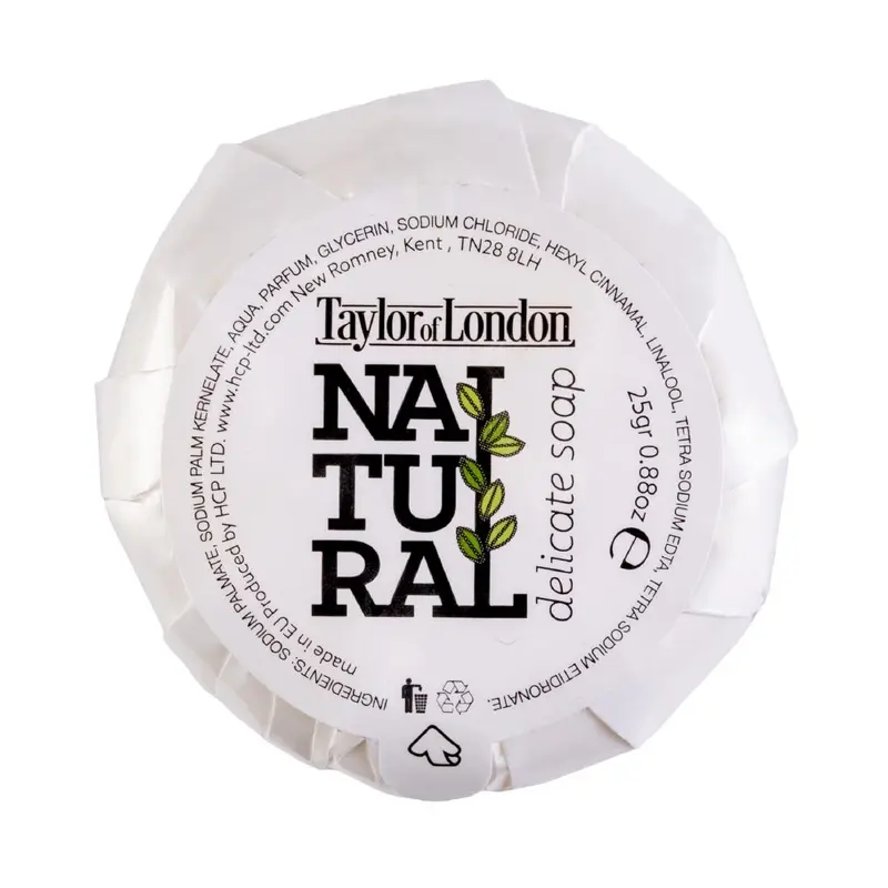 Taylor of London 90% Natural Pleated Soap 25g (100 Pack)