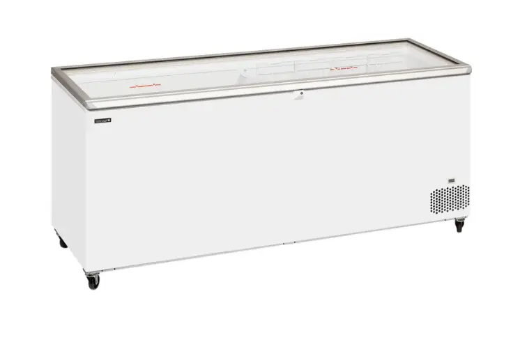 Tefcold ST701 670 Ltr Hinged Glass Lid Chest Freezer