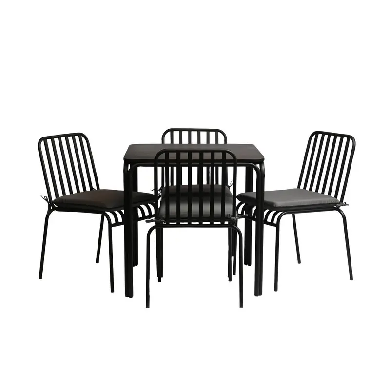 Tenby Outdoor Dining Set Onyx (2 Dining Sets Pack)