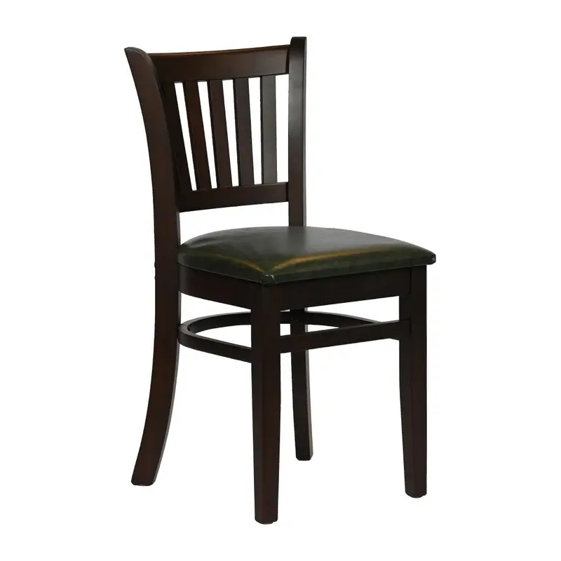 Turin Dining Table & 4 Manhattan Chairs – Dark Walnut / Bison Cedar
