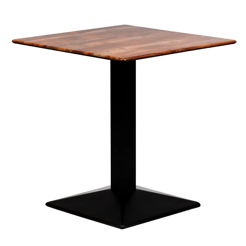 Turin Square Dining Table Planked Oak 700x700mm