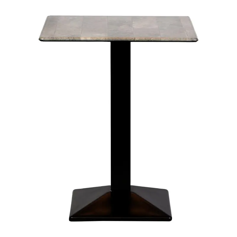 Turin Square Poseur Table Concrete 700x700mm