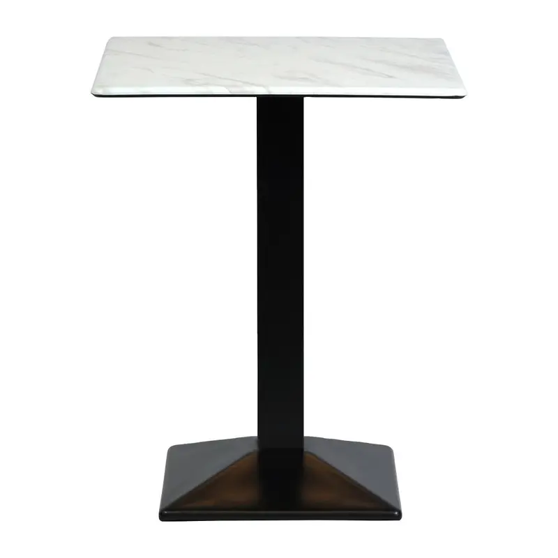 Turin Square Poseur Table Marble 700x700mm