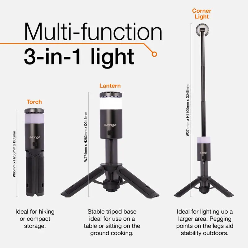 Vango Comet LED Rechargeable Tripod Light
