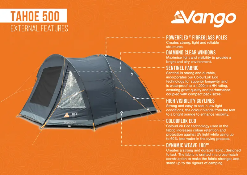 Vango Tahoe 500 Poled Tent